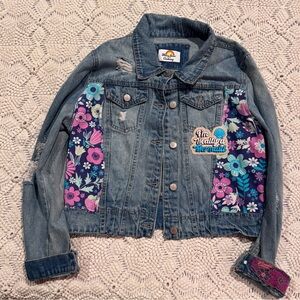 Mary Jean Clothing new girls Jean Jacket Mermaid theme with patches! 10/12